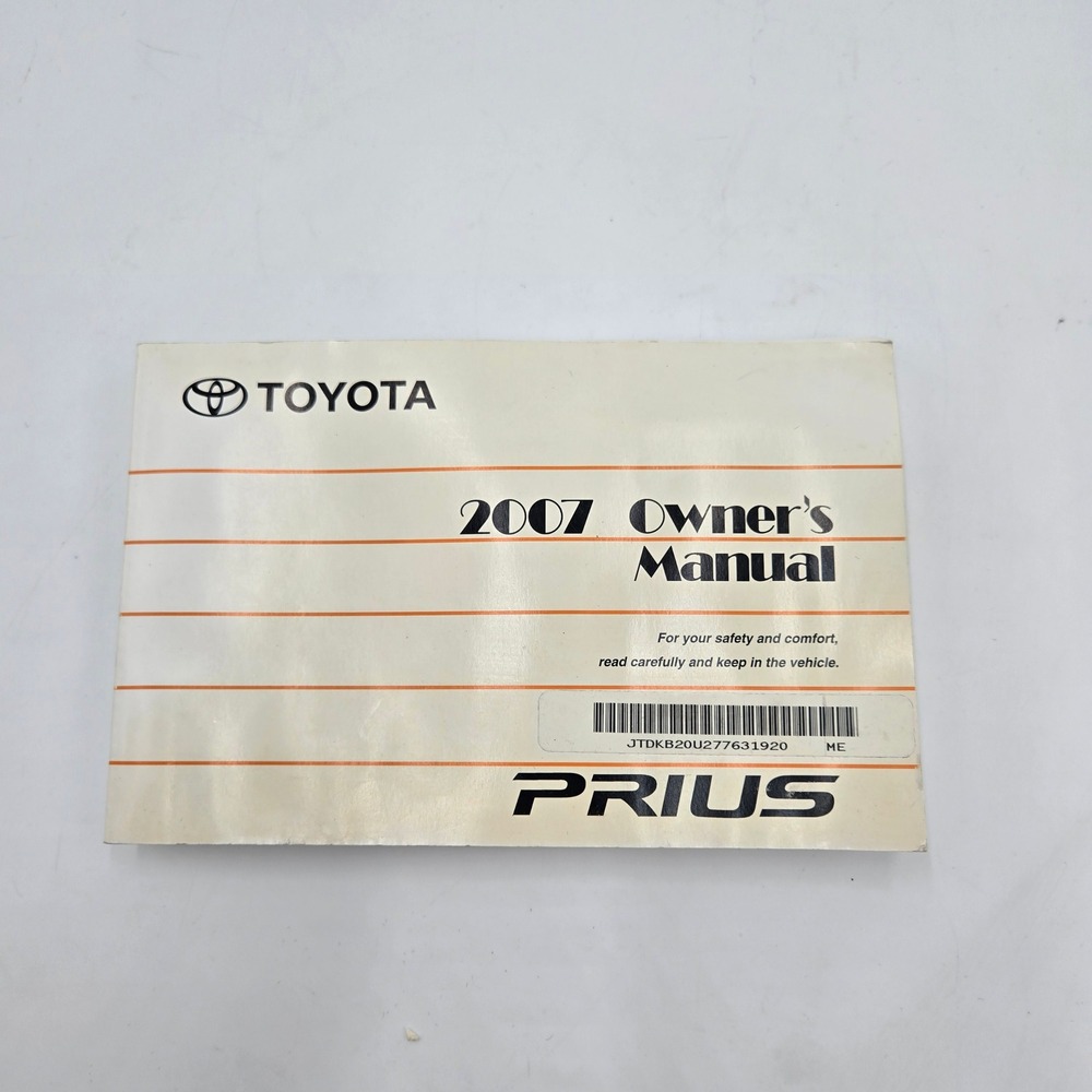 OEM 2007 Toyota Prius Owner's Manual Guide Book